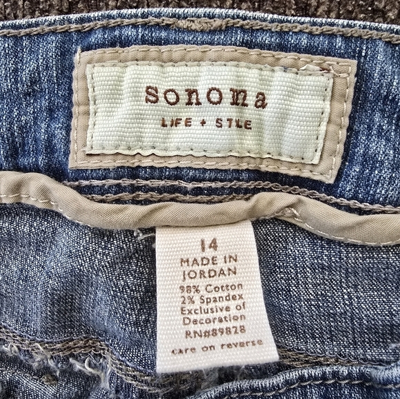 Sonoma Jeans Womens Blue Light Wash High Rise Bootcut  32×29 Denim Casual - Picture 5 of 10